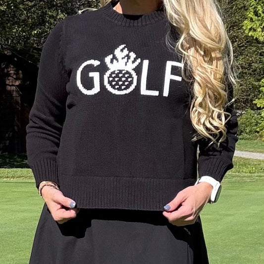 Black & White Heirloom Cotton Sweater