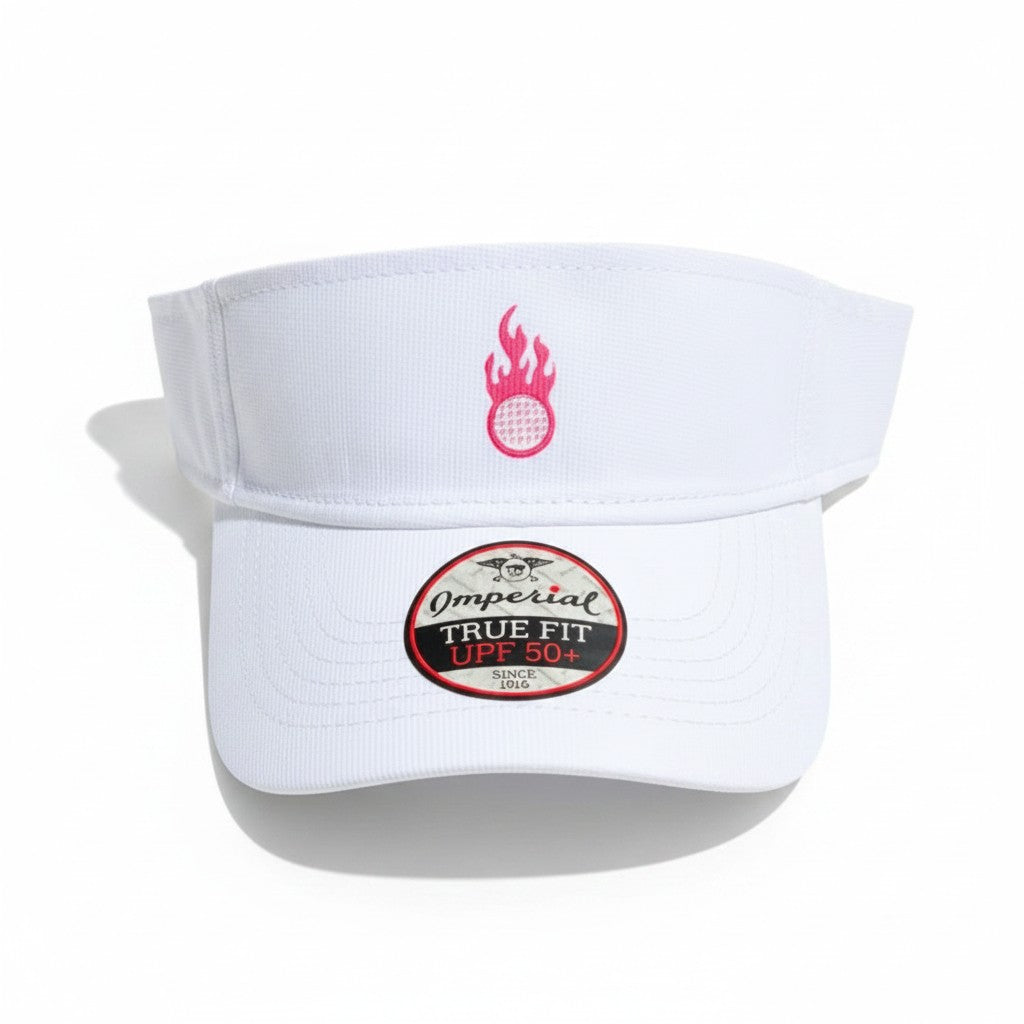 Pink and White Imperial Visor