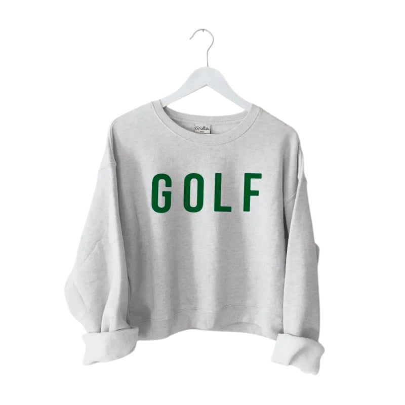 Golf Crewneck Cropped Sweatshirt