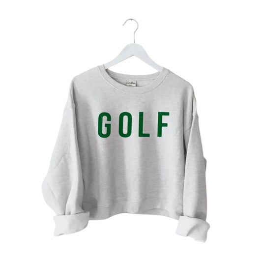Golf Crewneck Cropped Sweatshirt
