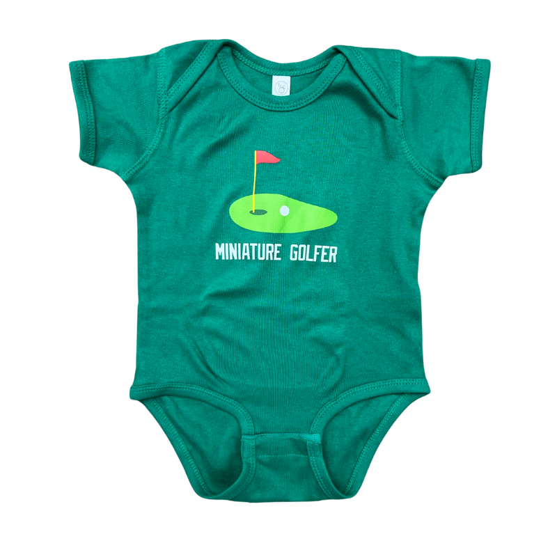 Miniature Golfer Baby Onesie